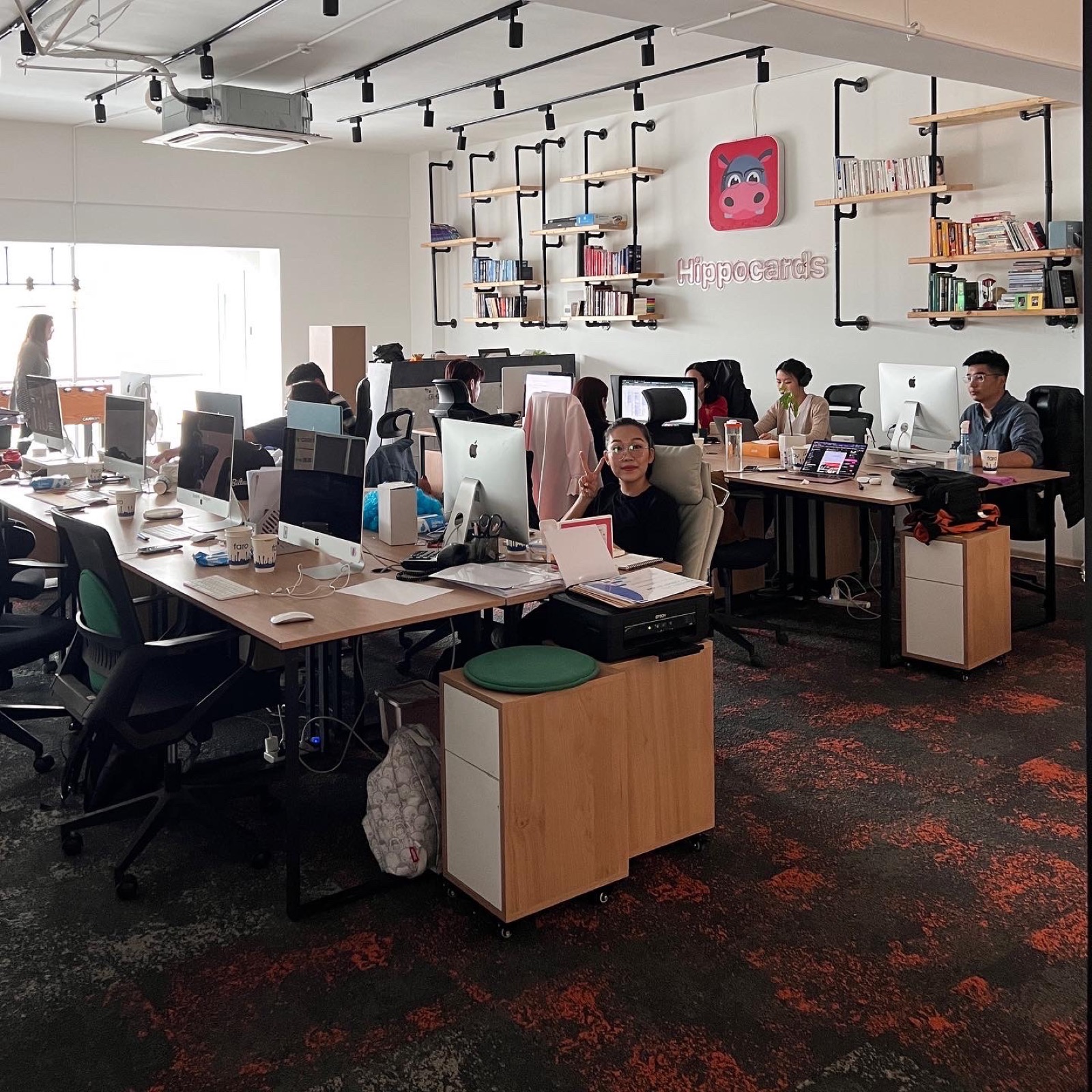 HippoCards office and team